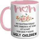 Vanleonet Gifts for Mom, Funny Coffee Mug, Mom Gift from Daughters Son, Gifts for Birthday, Christmas, Thanksgiving Day-11 Ounces