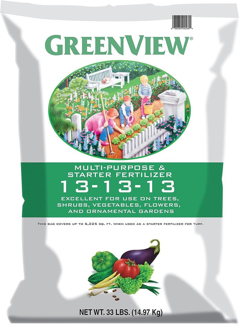 GreenView Multi-Purpose Fertilizer - 33 lb. Bag - NPK 13-13-13
