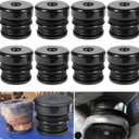 Silicone Body Mount Kit for 2008-2016 Ford F-250 F-350 Crew Cab Superior Silicone Cab Mount Bushings Improve Bumpy Ride Durable Components Outperforms OEM and PU Mounts (Black 8 Pack)