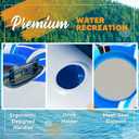 2026 New & Upgraded Sunlite Sports Heavy Duty River Tube Inflatable, Premium Water Float to Lounge Above Lake and River, Outdoor Water Raft Sport Fun, Recreational Use (Cool Blue 2-Person with Canopy)