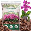 Orchid Potting Mix,Orchid Bark Potting Mix,1QT Natural Orchid Bark Potting Mix with Pine Bark & Perlite for Orchid Potting,Enhanced Drainage,Air Flow and Root Ventilation