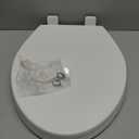 Elongated Toilet Seat, Soft-Slow Close, Oval(Oblong) Toilet Seat For Elongated Toilets, Quiet-Close Lid And Seat, Easy To Install And Clean, Never Loosen, White(18.5")