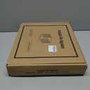 File Organizer Box with Lid,Hanging Filing Folder Organizer for Document Storage with Plastic Slide, Letter-size File Holder Filing Box for Office/Home/Decor/1Pack