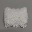 White Venice Lace Trim 6Yards Wide Lace Ribbon Crown Embroidered Trim for Sewing Crafts, Wedding Dress Embellishment, Home Decor