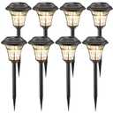 MAGGIFT 8 Pack Outdoor Solar Lights - Waterproof, Solar Pathway & Garden Lights for Yard & Patio, Solar Powered for Driveway