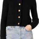 Amazon Essentials Women's Regular-Fit Midweight Cardigan Sweater (X-Large, Black)