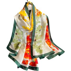 Large Shawl Scarf For Women Lightweight Wraps Silky Headscarf Long Sunscreen Scarfs