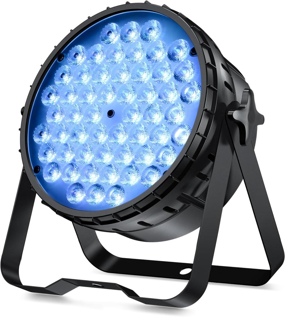 BETOPPER Stage Lights for Parties, 54x3W LED Par Light RGB, 5600Lumens DMX DJ Lights Sound Activated,Strobe Wash Lighting for Party, Wedding, Club, Concert and Festival