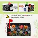 Summer Spring Colorful Daisy Mailbox Covers Magnetic Large Size 25.5x21 Inch Flowers Mailbox Cover Oversized Seasonal Floral Letter Post Box Wraps Standard Size for Garden Outside Decoration