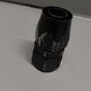 16AN Straight Hose End Fitting Swivel Aluminum Black 2PCS