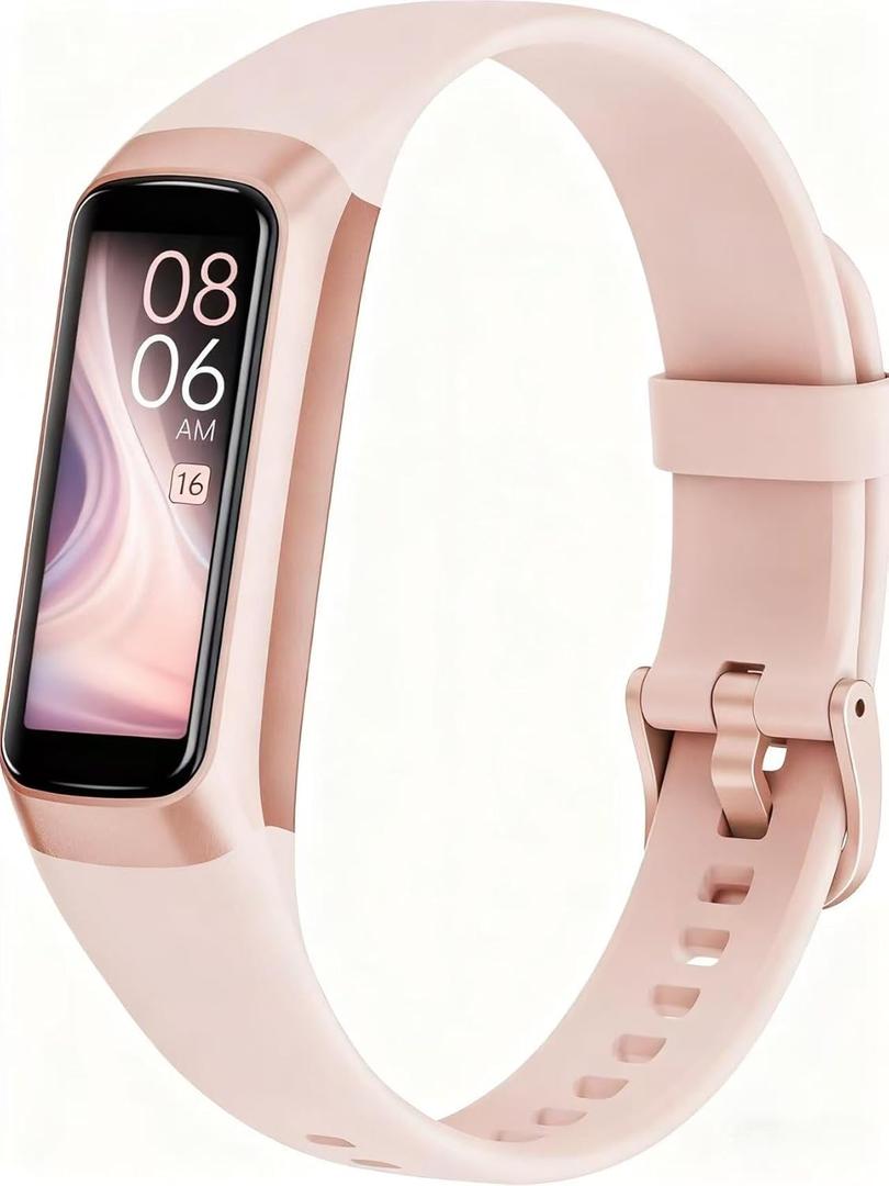 Fitness Tracker with 24/7 Heart Rate, Blood Oxygen Blood Pressure Sleep Monitor,20+ Sports Modes Smart Watches for Women/Men, Activity & Step Tracker Smart Watch for Android/iOS Phones (Pink)