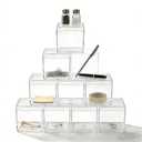 KissYou Acrylic Box with Lid, Clear Candy Boxes Acrylic Square Cube 12 Pieces Display Box, Transparent Jewelry Storage Box, Graduation Party Decorative Boxes