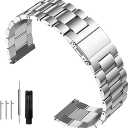 Quick Release Stainless Steel Watch Band Matte Brushed Metal Watchband 14mm 16mm 18mm 20mm 22mm 24mm Universal Solid Stainless Steel Metal Smartwatch Bracelet Replacement Band for Men Women