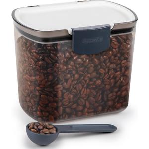 ProKeeper 1.5-Quart Coffee Storage Container with Scoop Tinted, Airtight Plastic