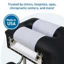BodyMed Premium Headrest Paper Rolls for Chiropractic Exam Table, Smooth White, 12-Inch x 225-Feet, 12 Rolls Disposable Paper Rolls for Medical Office, Chiropractor, Spa Use