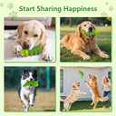 Indestructible Dog Toys for Aggressive Chewers, Tough Chew Proof Toy for Large Dogs, Squeaky Rubber Chew Toy with Beef Flavor for Boredom & Anxiety Relief (Green)
