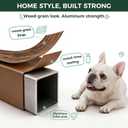 FXW AuraSpace Pro Acrylic Indoor Dog Playpen, Heavy-Duty with Metal Frame, 24" Height 8 Panels for Puppies & Small Dogs, WalnutPatented