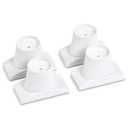 Wall Nanny Extender - 4 Inch Baby Gate Extension Kit (Made in USA) Extends Pressure Mounted Gates 4 Inches + Protects Walls - for Child, Pet & Dog Gates - Protector (4 Pack) (White)