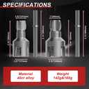 Integrated Internal & External Pipe Threading Tool (1/2" & 3/4" Dies) | New Dual-Function PVC Pipe Threader Kit | Electric Drill Compatible for Leak-Free Plumbing, DIY & Electrical Conduits