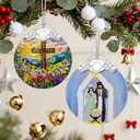 Christian Gifts: Nativity Scene Christmas Ornaments (Christmas Tree Decorations) | Christian Holiday Decor, Holy Family Ornament, Religious Gifts, Baptism Gift & Unique Faith Festival Gift