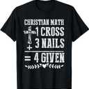 Christian Math God Worshiper Christ Follower Religion T-Shirt, XL