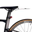 Bike Fender, Tool-Free Rear Fender for Road & Mountain Bikes, Flexible Mud Guard for Back Seat, Stylish Splash Guard for Cycling Enthusiasts (White)