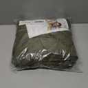 Nanko Olive Green Duvet Cover Queen Size, 3pc Boho Tufted Microfiber Bedding Comforter Cover Set, All Season Aesthetic Shabby Chic Soft Embroidery Textured Geometric Quilt Cover (90x90)