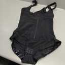 SHAPERX Women's Fajas Colombianas Shapewear Postpartum Tummy Control Body Shaper Butt Lifter Bodysuit (Medium, Black)