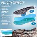 Women's Orthopedic Trail Running Shoes: Comfortable Arch Support Plantar Fasciitis Orthotic Athletic Sneakers, Casual Flat Feet High Arch Tennis Walking Work Hiking Shoes for Foot Heel and Pain Relief (8.5, W1-black)