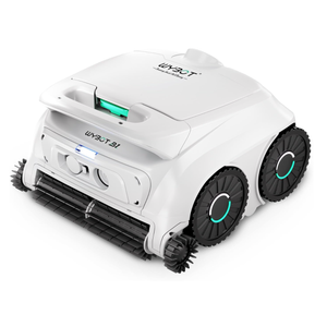 WYBOT B1 Wireless Pool Robot, Clean Bottom and Walls 120 Min Autonomy for Pools, Lightweight Intelligent Cleaning Robot with App, Two Side Brushes, White-Green