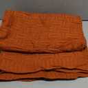 Aormenzy Soft Cozy Acrylic Throw Blanket, Cable Knit for Couch or Bed, Rust (1.7lb) 50x60