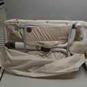 Baby Bassinet Bedside Sleeper, 3 in 1 Baby Bassinet for Newborns Co-Sleeper Bassinet with Wheels, Breathable Mesh, 6-Level Height Adjustment, Easy Folding Portable Bassinet for Home or Travel, Beige, Crib