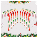 26" Christmas Candy Cane Lights (10PCS) for Landscape Decoration, Outdoor Pathway Makers Lights, Candy Cane Walkway Lights Red & Green(Include Stakes)