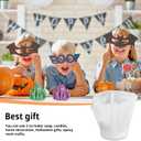 2 x Halloween Candle Molds, Silicone Ghost Candle Moulds 3D Ghost Shape Molds for DIY Crafts Haunted House Wedding Party Decor Halloween Resin Stencil for Soap Candy Chocolate