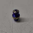 Trupoint Memorials Small Urns for Human Ashes Keepsake, Decorative Mini Cremation Urn for Adult Men and Women, Small Grecian Blue and Gold