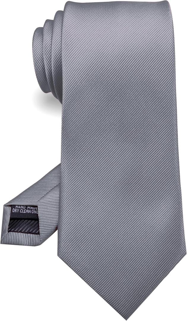 RBOCOTT Solid Color Tie Formal Necktie for Men