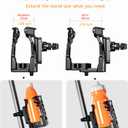 KEWIG Bicycle Water Bottle Holder for Bike & Motorcycle, Adjustable Bike Water Bottle Cages Fit for Diameter 2'' - 3'' Cup, Compatible for Handlebars or Tubes 20mm to 35mm in Diameter