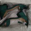 PARTY Women's Open Toe Ankle Strap Low Block Chunky Heels Sandals, Size 6