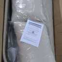 Christopher Knight Home Katarina Patio Acacia Wood Loveseat Furniture, Outdoor Loveseat Sofa with Comfy Fabric Cushions, 2-Seater Sofa with Handwoven Rope Backrest for Garden, Light Brown+Beige