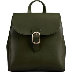 SUNLIGHT LEAVES Simple Vegan Leather Flap 3 Way Convertible Backpack For Women Classic Vintage Faux Leather Fashion Daypack (Green)