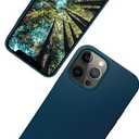 eplanita Eco Mobile Phone Case Compatible with iPhone 12 Pro Max, Plant Fiber, Drop Protection Cover, Durable and Sustainable (for iPhone 12 Pro Max, Dark Blue)