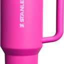 STANLEY Quencher ProTour Flip Straw Tumbler with Leakproof Lid 40 oz | Built-in Straw and Handle | Cup Holder Compatible for Travel | insulated Stainless Steel Cup | BPA-Free | Violet Blossom