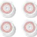 Clarisonic Radiance Facial Cleansing Brush Head Replacement Compatible with Mia 1, Mia 2, Mia Fit, Alpha Fit, Smart Profile Uplift and Alpha Fit X, 4 Count
