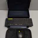 Foldable Keyboard and Mouse, Samsers Folding Bluetooth Keyboard Combo, 2.4G + BT5.0 x 2, Full-Size Portable Travel Keyboard & USB-C Rechargeable Wireless Mouse for iOS Android Windows Mac OS