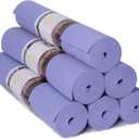 Sunshine Yoga Voyage Yoga Mat, 6 Pack, 72" x 24" Professional Studio and Gym Bulk Yoga Mats, 5mm Thick, Durable, Anti-Tear, Non Slip Fitness and Exercise Mats (Peri Purple)