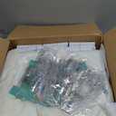 Wilwolfer 4 Pack Teepee Tent for Kids Slumber Party with Lights, Indoor Sleepover Play Tents for Girls, Foldable Toddler Playhouse for Sleepover Parties, White