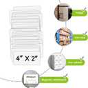 Dry Erase Magnetic Labels 4x2 Inch 40 Pieces, Reusable Magnetic Dry Erase Labels for Whiteboards, Locker, School, Classroom, Office, Home