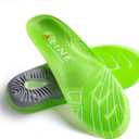ALINE Traction Shoe Inserts Flat Foot Athletic Shoe Insole, Plantar Fasciitis, Arch Support Insoles for Men and Women. Green - Men 8-9 / Women 9-10 / EU 40.5-42