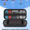 Switch 2 Carrying Case Compatible with Nintendo Switch 2&1/Switch OLED Console, 4 In 1 Protective Hard Portable Travel Carry Storage Bag Include Cover Case, Screen Protector, Thumb Grips