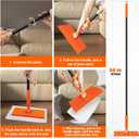 JEHONN Sweeper Mop Compatible with Swiffer Pads, 2-in-1 Starter Kit for Multi Surface Cleaning, Disposable Floor Duster, 10 Dry Sweeping Cloths, 10 Wet Mopping Refills for Kitchen Wall Window